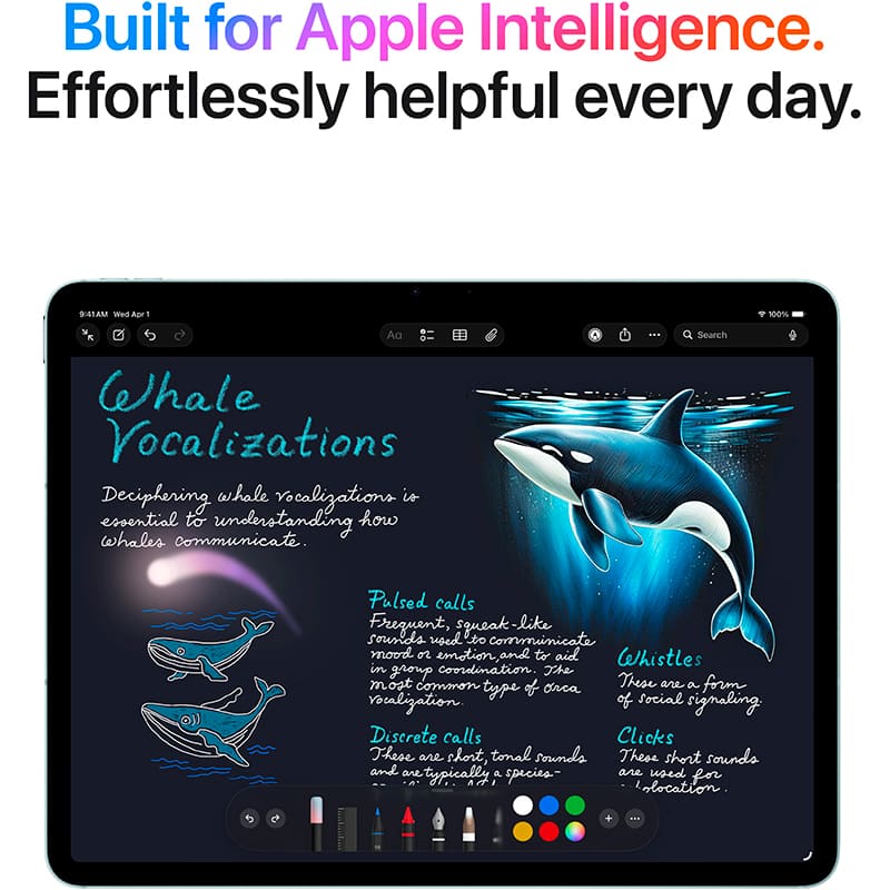 Планшет APPLE iPad Air 13" M4 (8 Gen) Wi-Fi 1TB Purple (MHDK4TY/A) Оперативна пам'ять, Гб 12