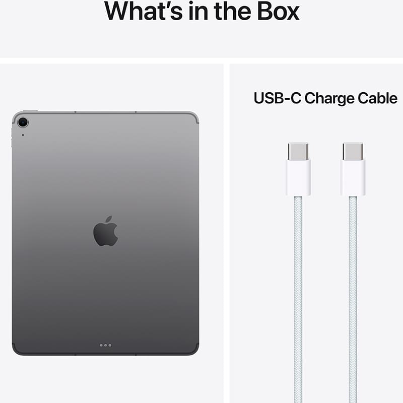 Изображение Планшет APPLE iPad Air 13" M4 (8 Gen) Wi-Fi 256GB Space Gray (MH5U4TY/A)