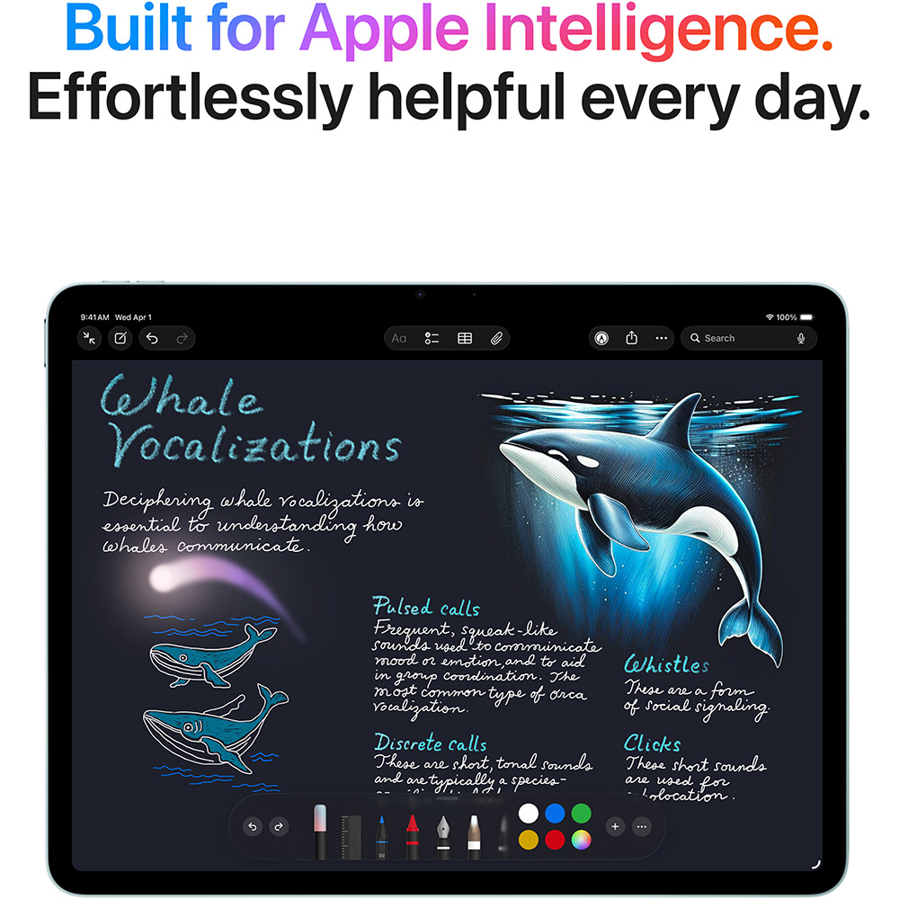 Планшет APPLE iPad Air 13" M4 (8 Gen) Wi-Fi + Cellular 256GB Blue (MH9J4TY/A) Разрешение, пикс 2732x2048