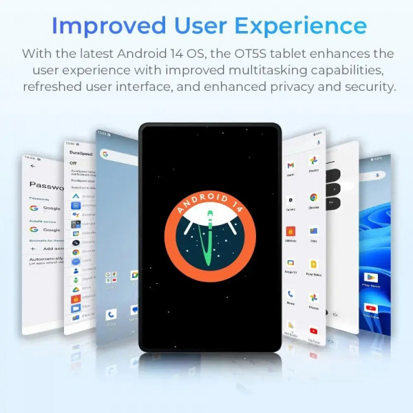 Замовити Планшет OUKITEL OT5S 6/256GB Metal Grey/Blue (OT5S_BL)
