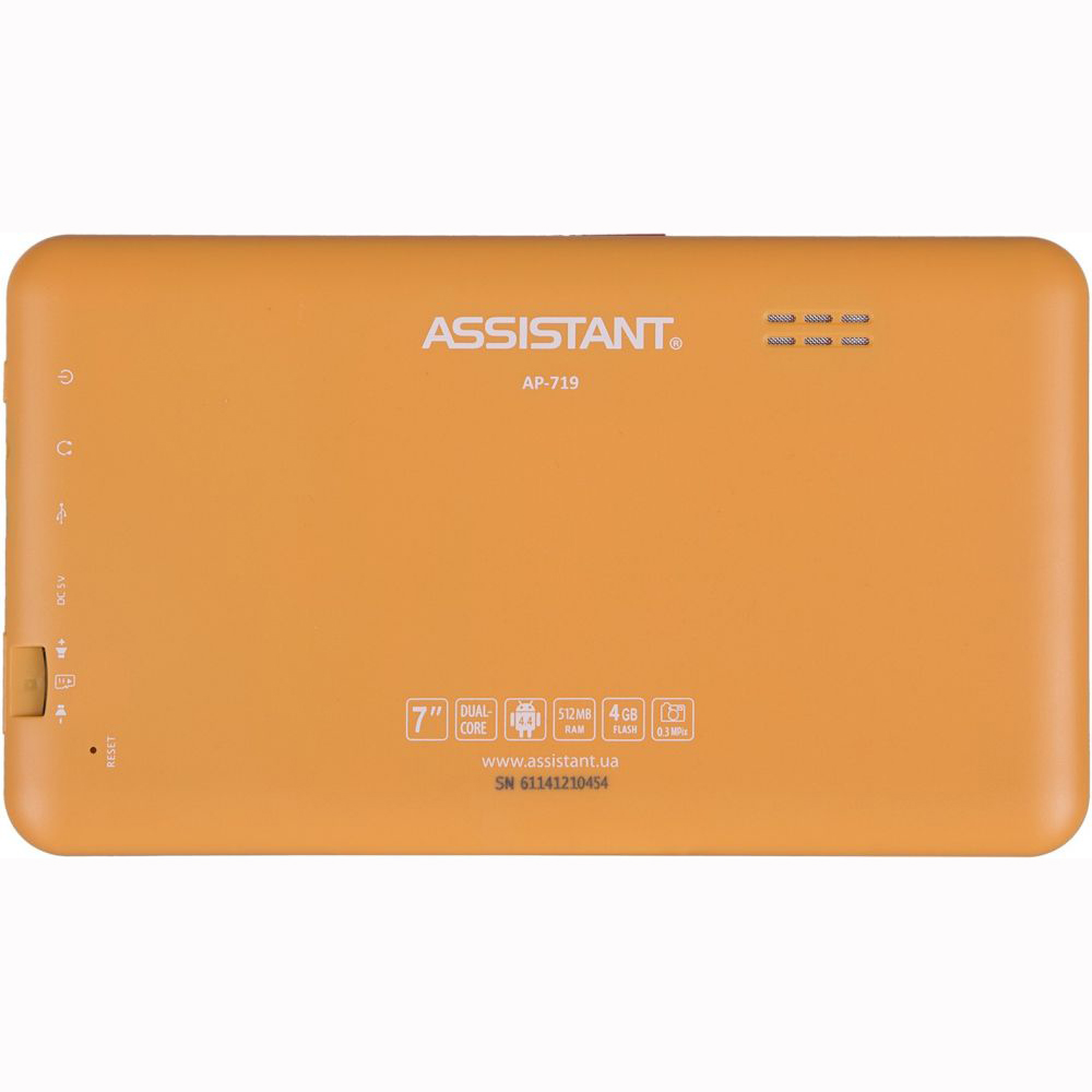 Планшет ASSISTANT AP-719 orange Дисплей 7