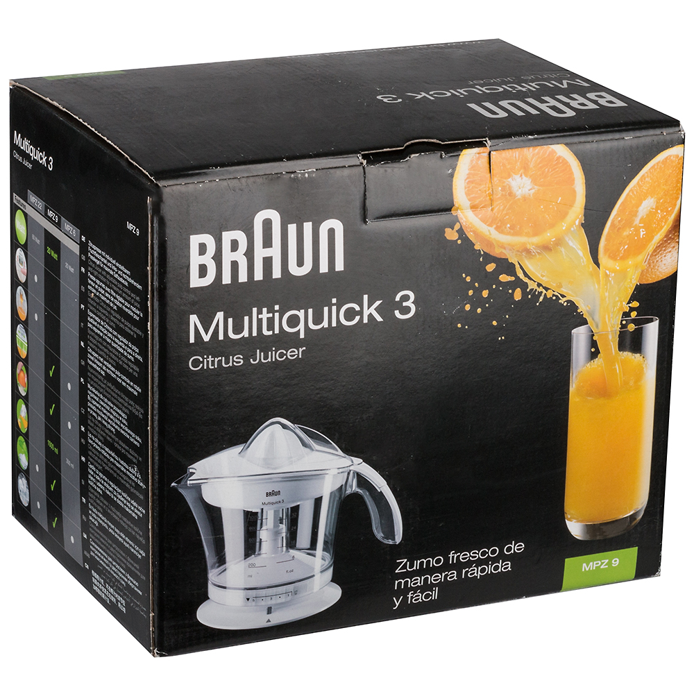 Соковижималка BRAUN Mquick 3 MPZ9 Тип електричної соковижималки цитрус-прес