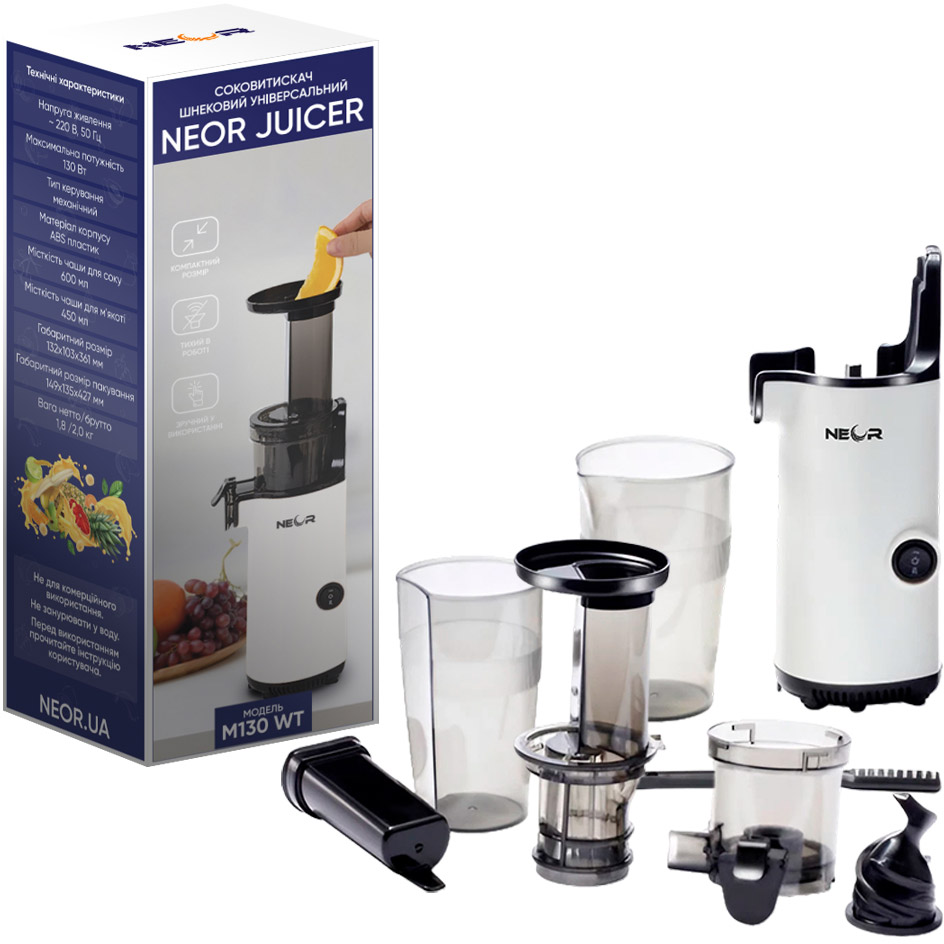 Зображення Соковитискач NEOR JUICER M130 WT