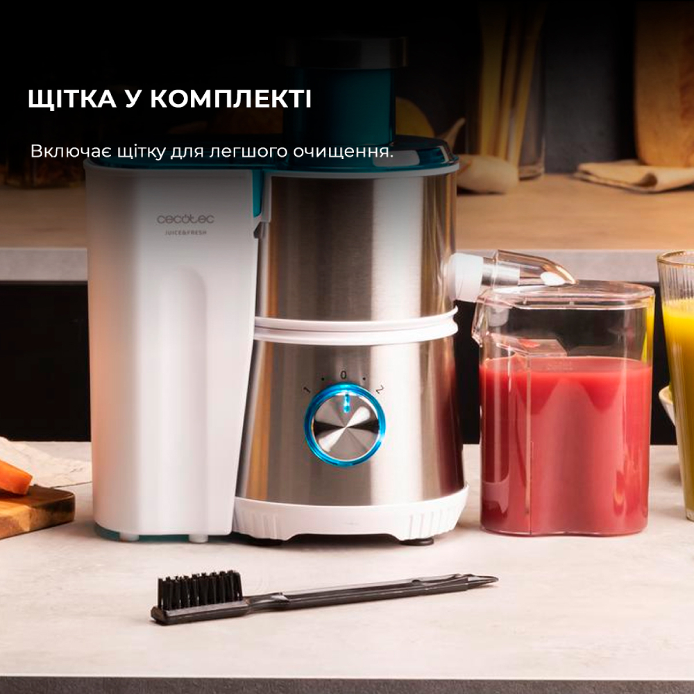 В Фокстрот Соковыжималка CECOTEC Juice&Fresh 400 Titan White