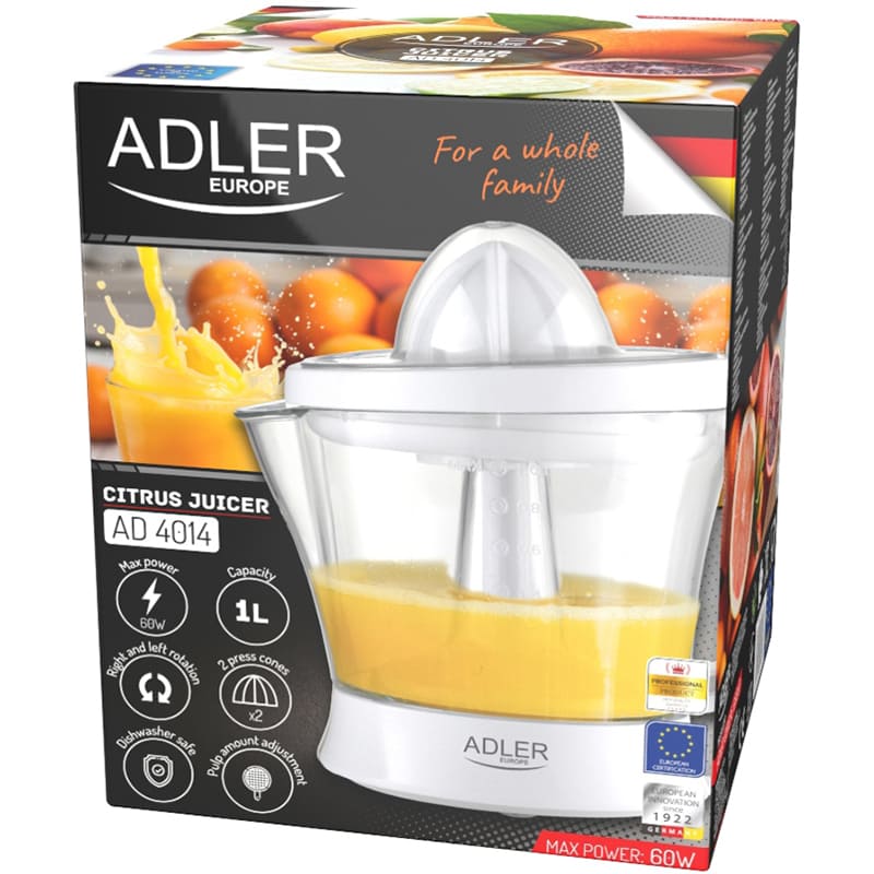 Покупка Соковыжималка ADLER AD 4014 White
