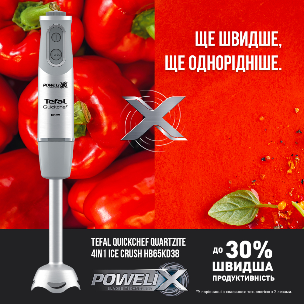 Блендер TEFAL HB65KD38 Особливості технологія Powelix