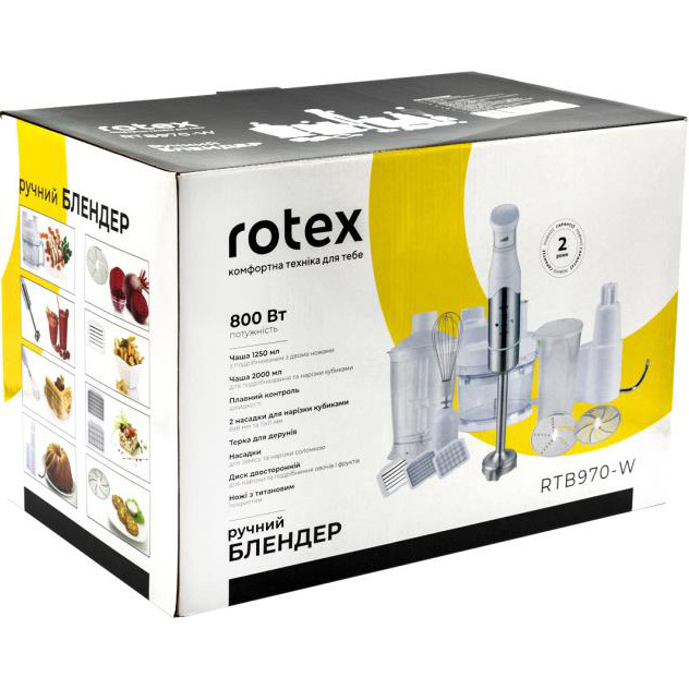 Зображення Блендер ROTEX RTB970-W