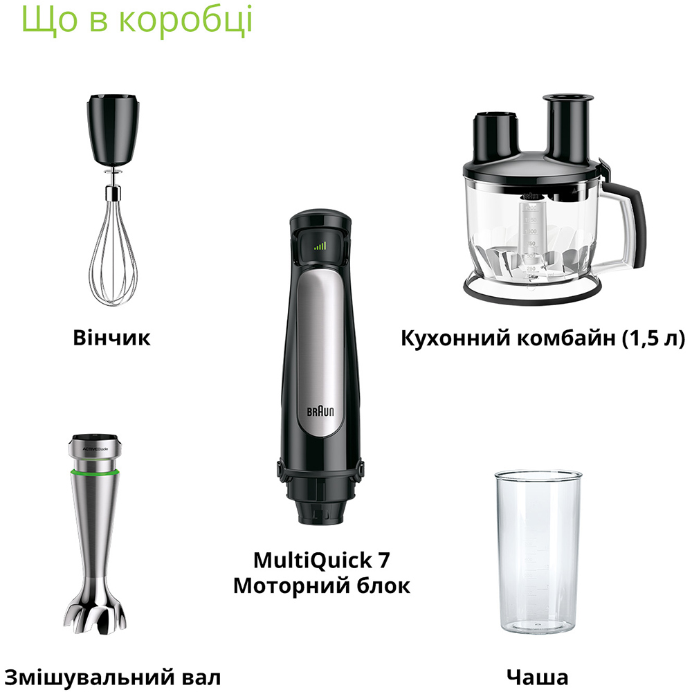 Внешний вид Блендер BRAUN MultiQuick 7 MQ7075X