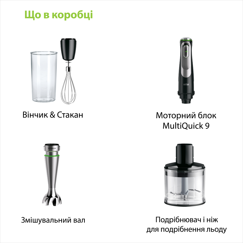 Фото Блендер BRAUN MultiQuick 9 MQ9135XI