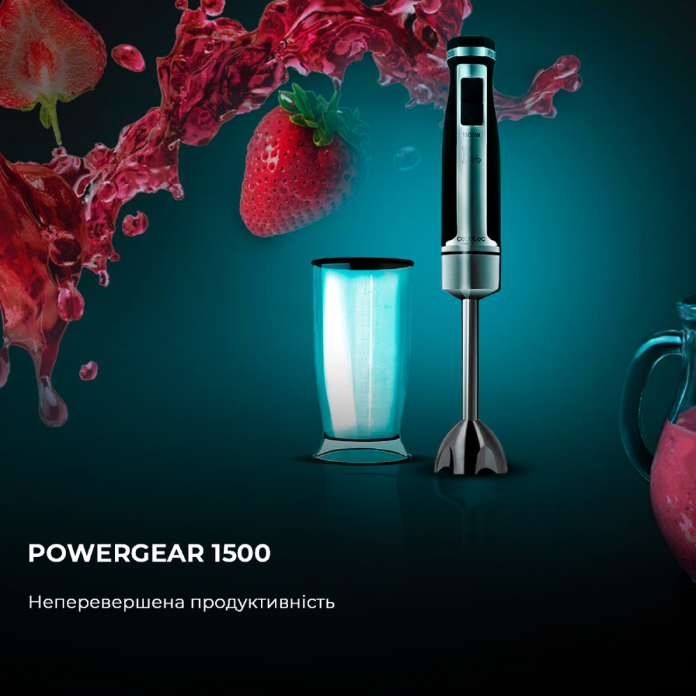 Блендер CECOTEC PowerGear 1500 (CCTC-04064) Тип блендера занурювальний