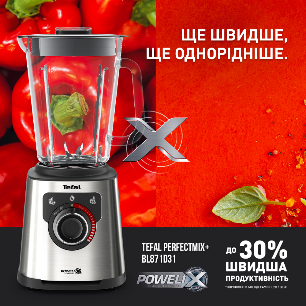 Блендер TEFAL PERFECTMIX+ BL871D31 Тип блендера стаціонарний