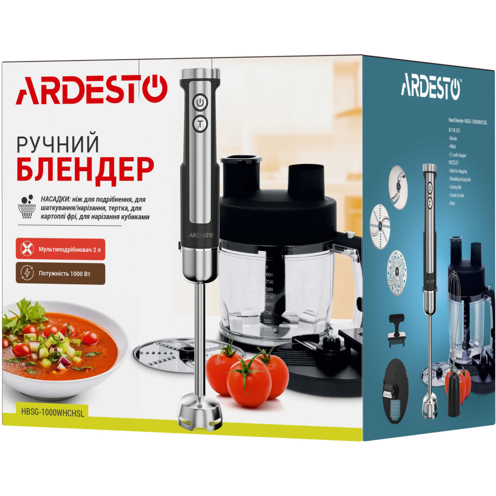 Фото 22 Блендер ARDESTO HBSG-1000WHCHSL