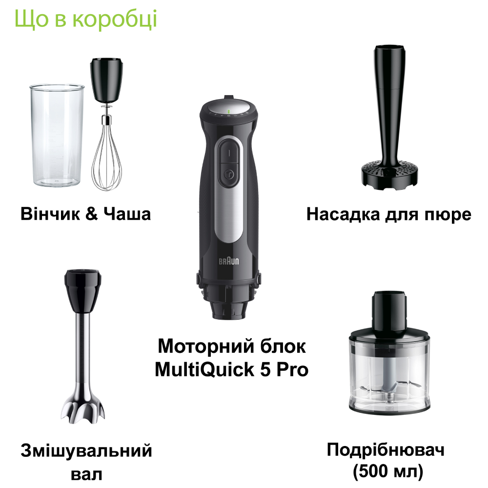 Фото Блендер BRAUN Multiquick 5 Pro MQ55307M