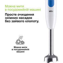 Блендер BRAUN MultiQuick 2 MQ 20236 M WH