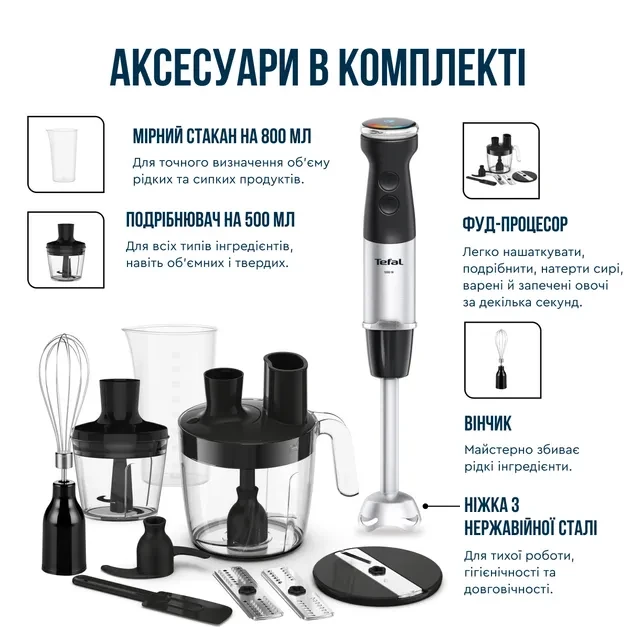 Блендер TEFAL HB67G830 Количество скоростей 20