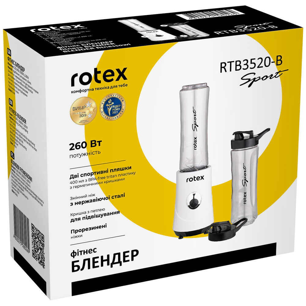 Зовнішній вигляд Блендер ROTEX RTB3520-B Sport