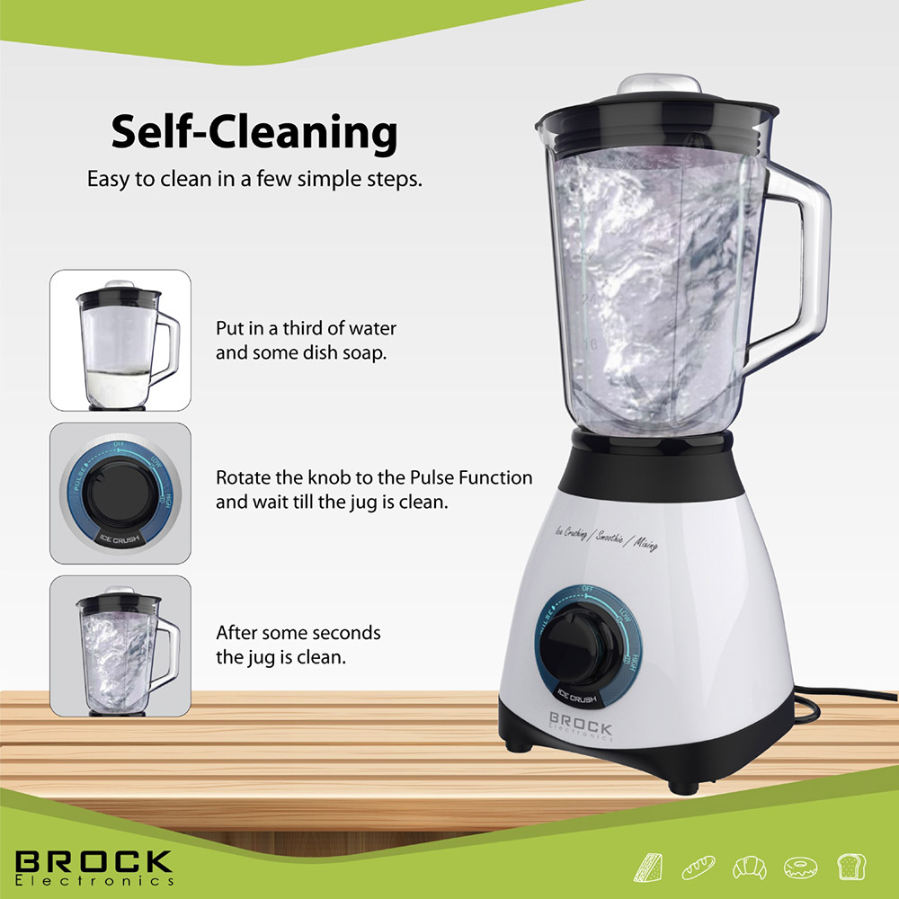 Блендер BROCK BL 1501 WH Кількість швидкостей 2