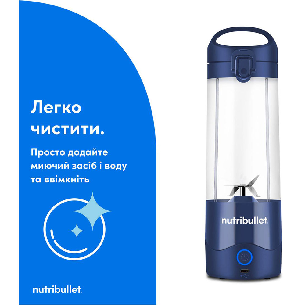 Зовнішній вигляд Блендер NUTRIBULLET NBP003NBL NB PORTABLE NAVYBLUE