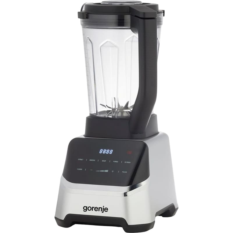 Блендер GORENJE BP1500DE (BL9023-CB) Особливості Безшумна робота; Отвір у кришці; Подрібнення сухих продуктів; Гумові ніжки