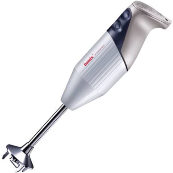 Блендер BAMIX Mono Pro-1 Gastro Pro М200 White Особенности Время непрерывной работы: до 5 мин; 1 скорость: 12 000 об/мин; 2 скорость: 17 000 об/мин; длина ноги: 14 см; тип ручки: С-ручка (обычные кнопки).