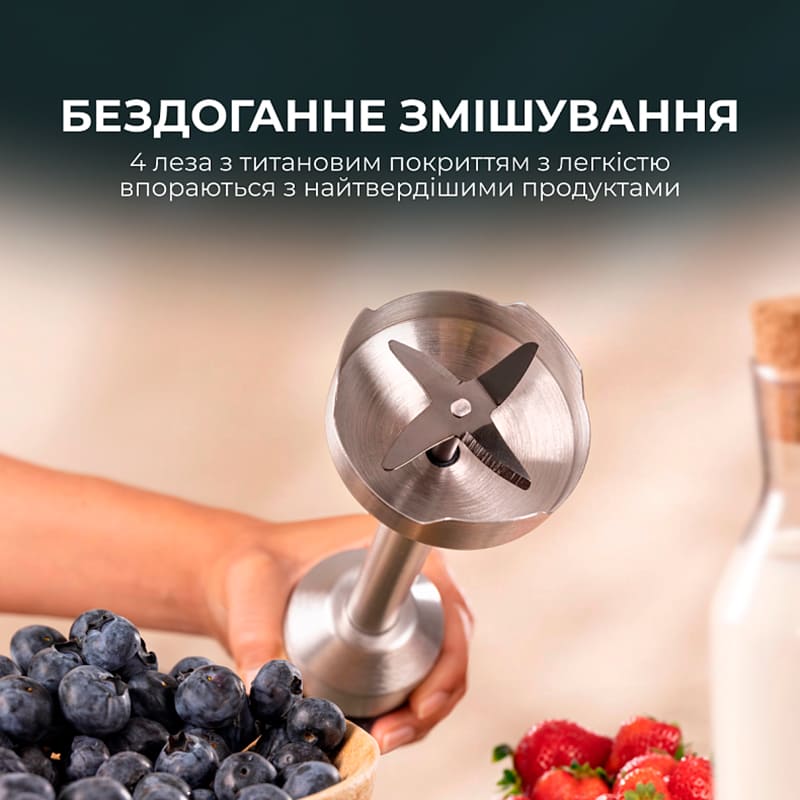 Блендер CECOTEC Power Retro 1200MAX Cream&Crush Green (CCTC-03946) Количество скоростей 2