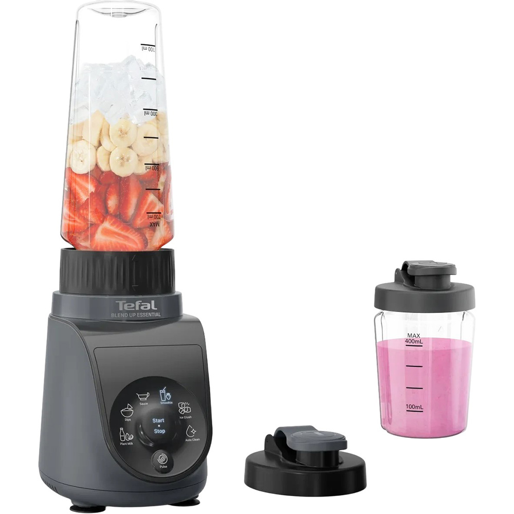 Блендер TEFAL Blend Up Essential BL1EHBF0 Особенности Технология Powelix, 4 лезвия из нержавеющей стали, 6 автоматических программ, автоочистка, съемные детали можно мыть в посудомоечной машине