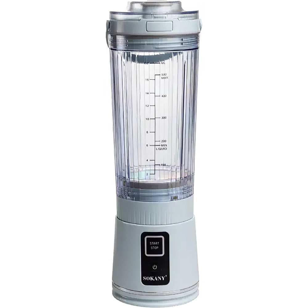 Блендер SOKANY SK-01023 Mint Особенности 6 лезвий; питание: аккумулятор 1300 мАч; зарядка от USB
