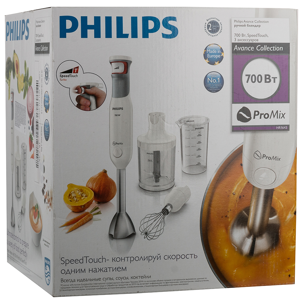 Блендер PHILIPS HR1643/00 Занурювальна частина метал