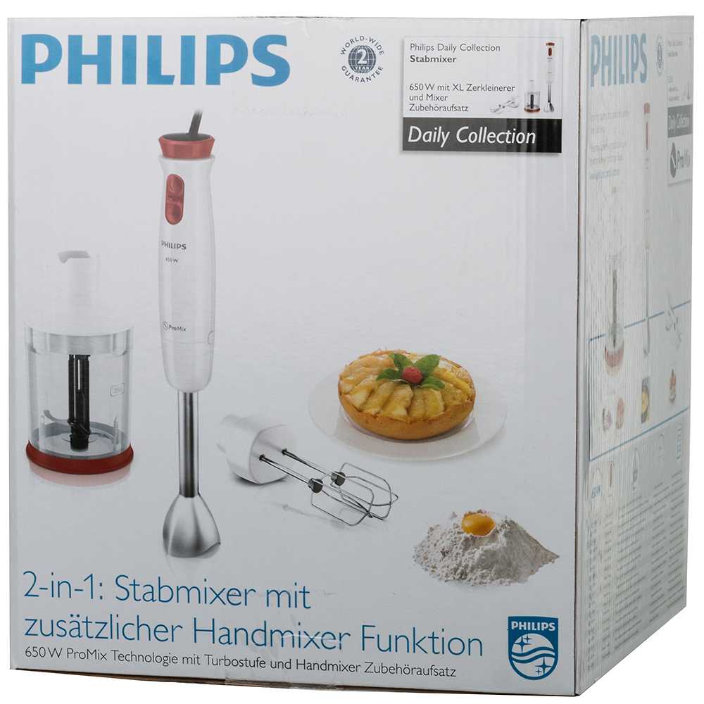 Блендер PHILIPS Daily Collection HR1628/00 Количество скоростей 2