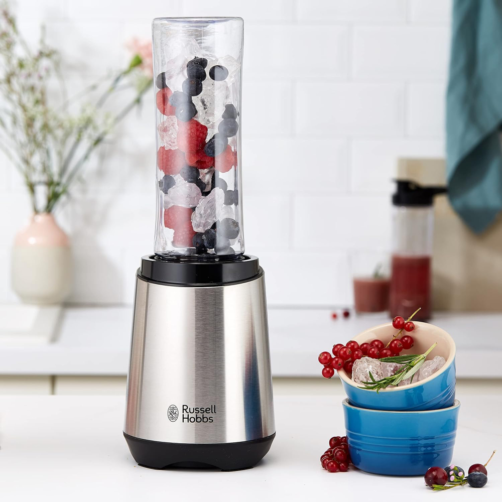 Блендер RUSSELL HOBBS MIX & GO STEEL 23470-56 Об'єм чаші 0.6