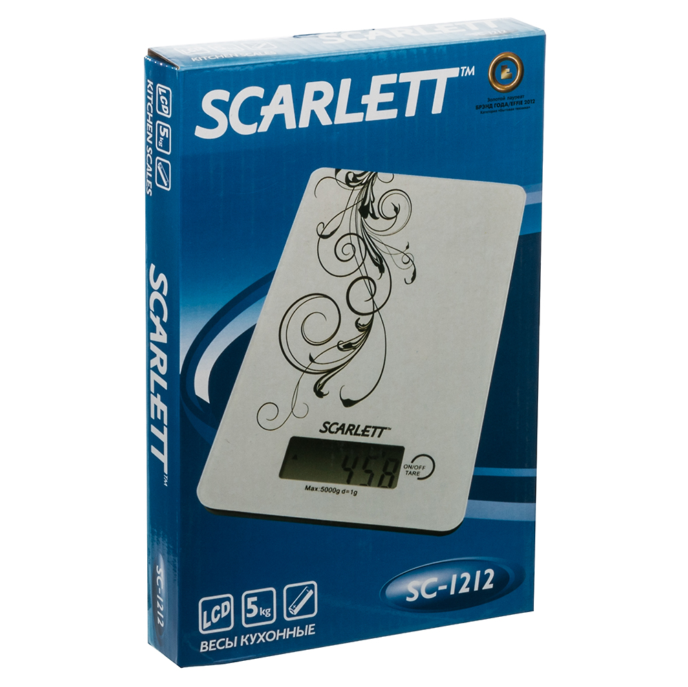 Весы кухонные SCARLETT SC-1212 Цена деления 1