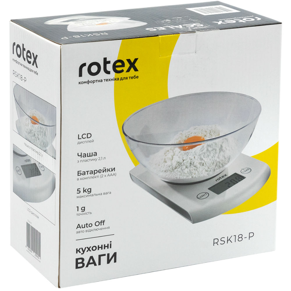 Ваги кухонні ROTEX RSK18-P Тип електронні