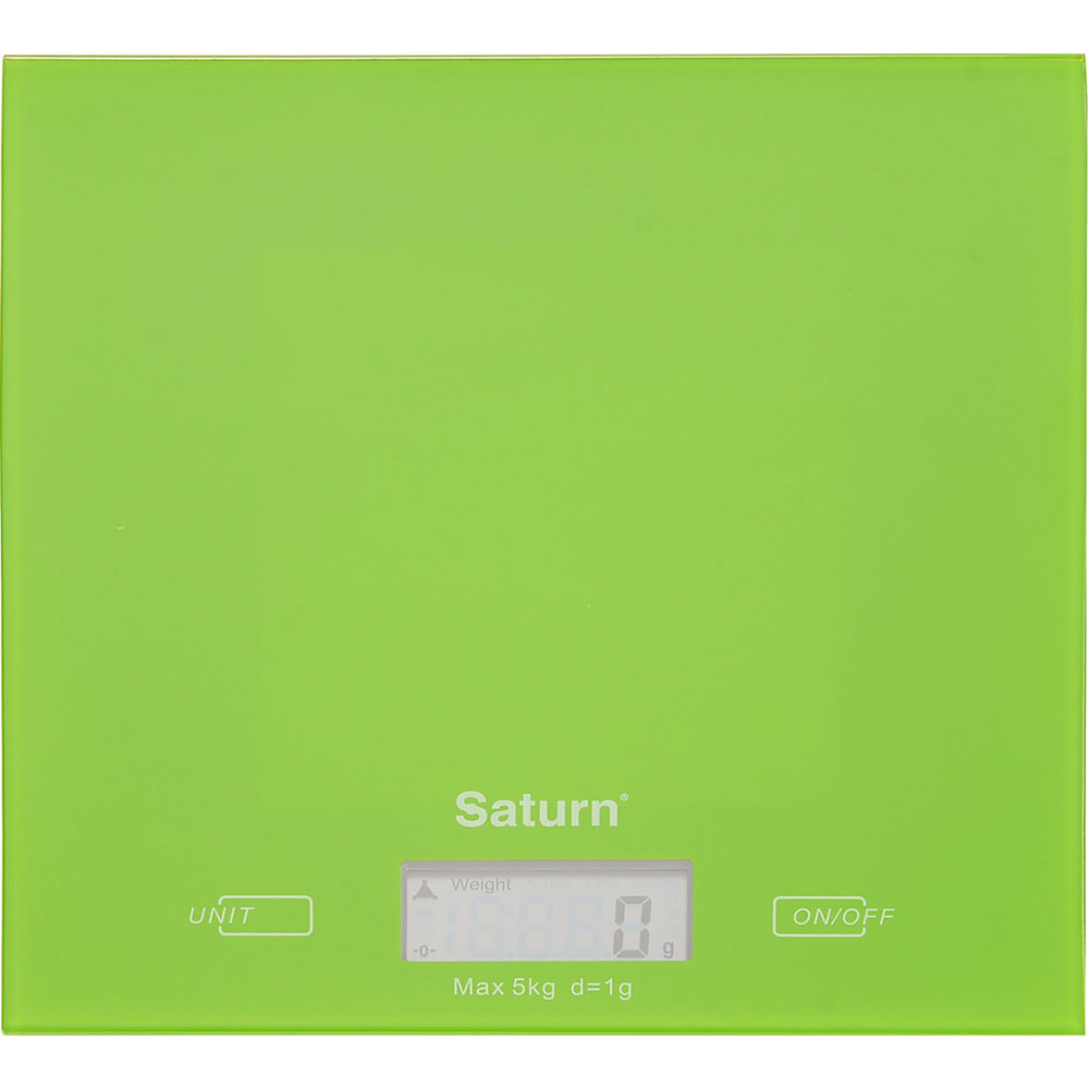 Акция на Весы кухонные SATURN ST-KS7810 Green от Foxtrot