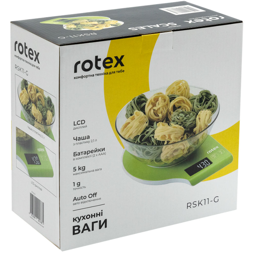 Ваги кухонні ROTEX RSK11-G Тип електронні