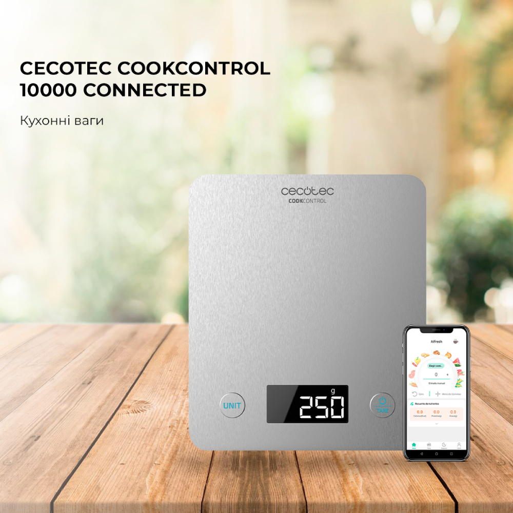 Ваги кухонні CECOTEC CookControl 10000 Connected (CCTC-04116) Тип електронні