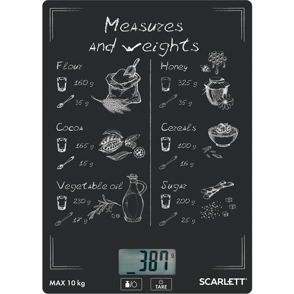 

Весы кухонные SCARLETT SC-KS57P64, SC-KS57P64