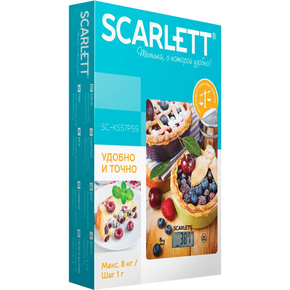 Весы кухонные SCARLETT SC-KS57P59 Тип электронные