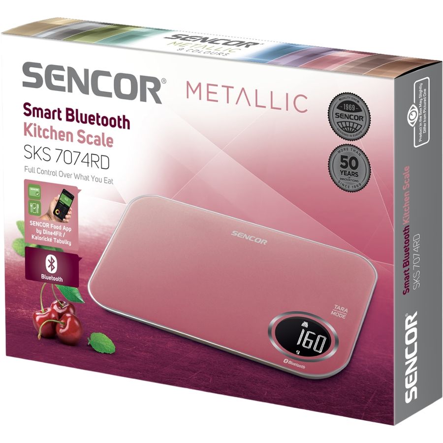 Весы кухонные SENCOR SKS7074RD Red Материал платформы пластик