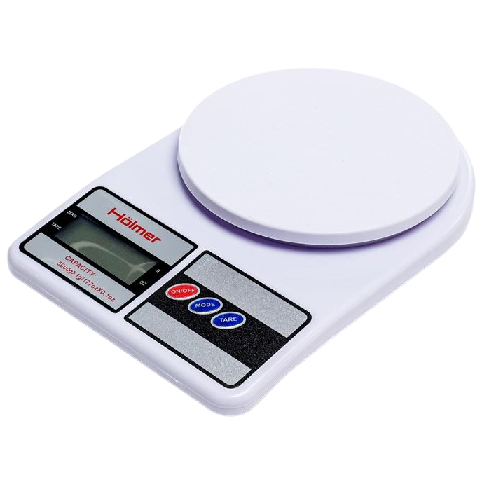 Весы кухонные HOLMER HSK-1001 Материал платформы пластик