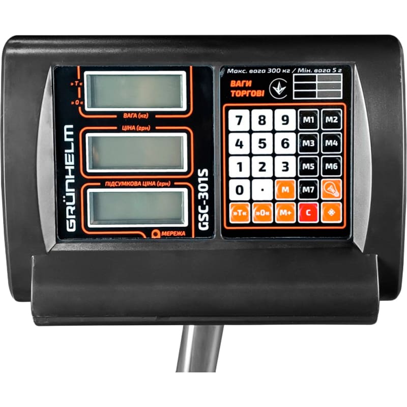 Ваги GRUNHELM GSC-301S Матеріал платформи метал