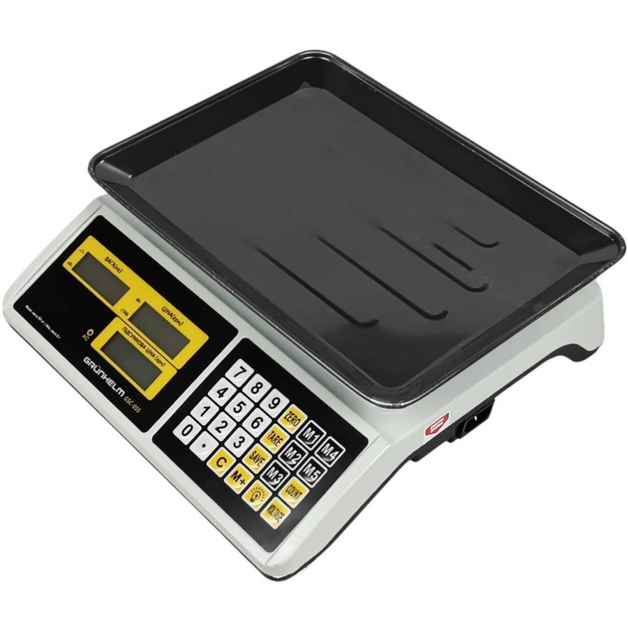 Ваги GRUNHELM GSC-055 Матеріал платформи нержавіюча сталь