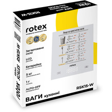 Весы кухонные ROTEX RSK15-W