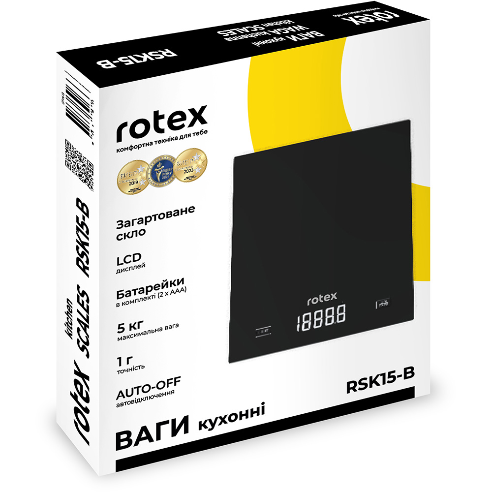Весы кухонные ROTEX RSK15-B Цена деления 1