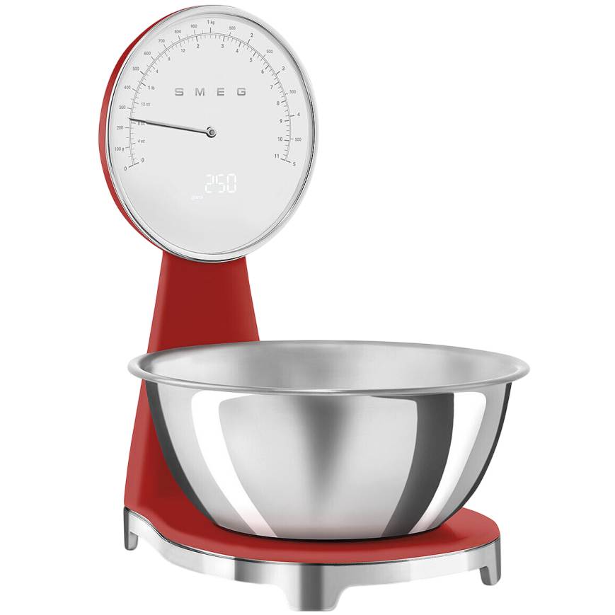 Фото Весы кухонные SMEG KSF01RDWW Red