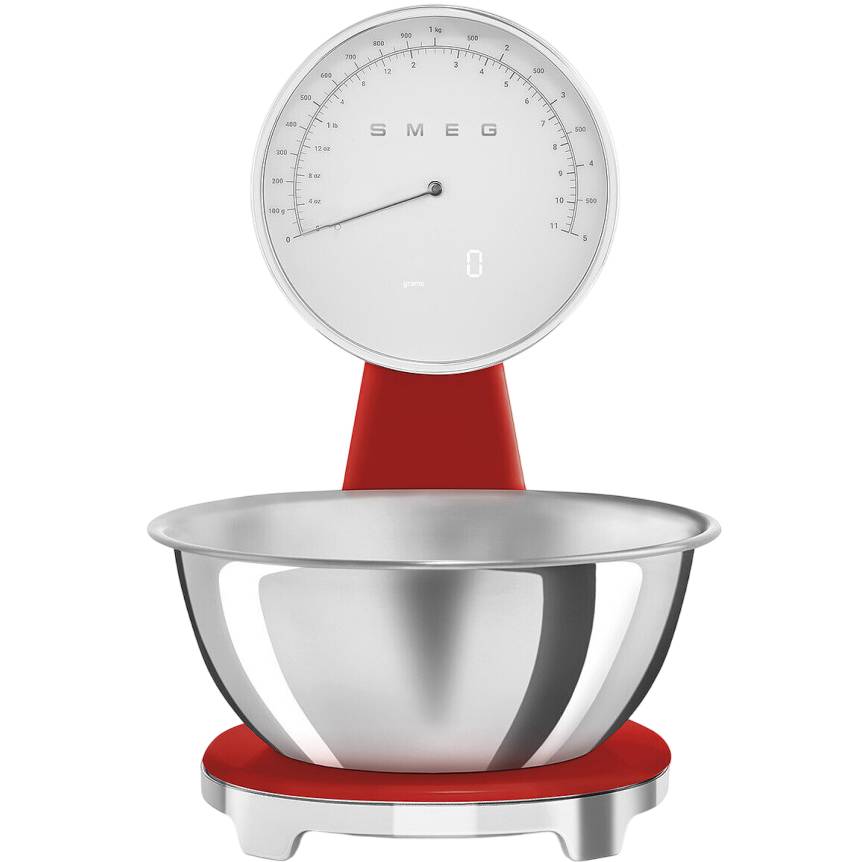 Весы кухонные SMEG KSF01RDWW Red