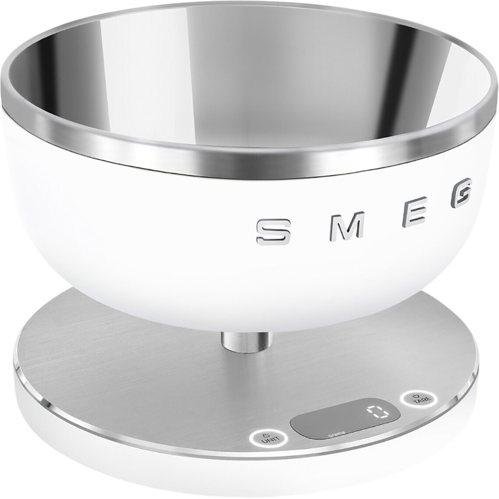 Весы кухонные SMEG KSC01WHMWW Материал чаши нержавеющая сталь