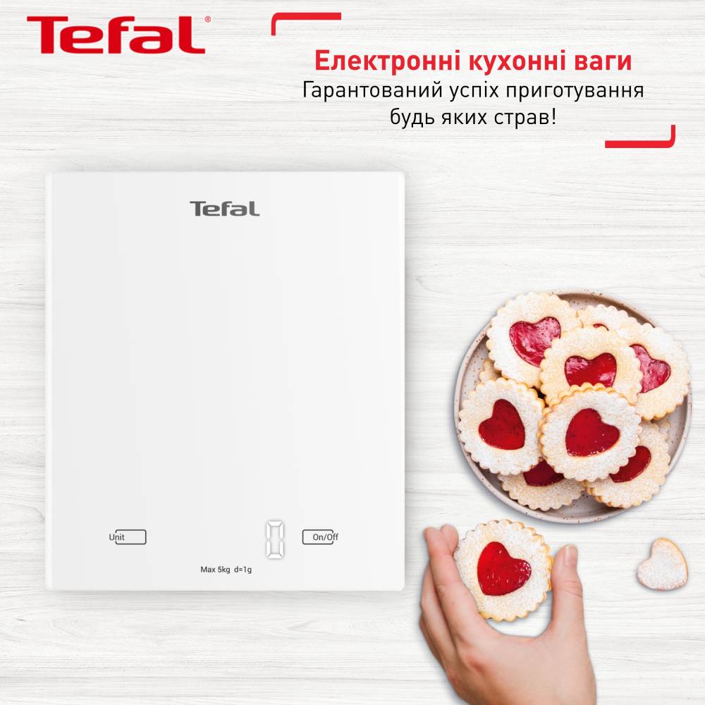 Ваги кухонні TEFAL BC5504V0 Тип електронні