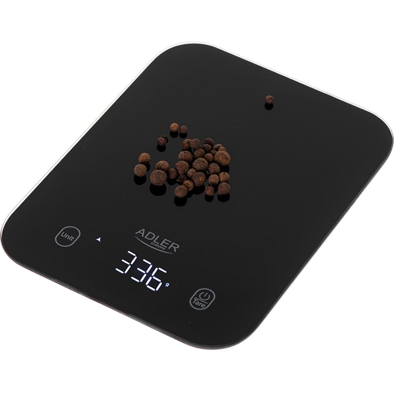Весы кухонные ADLER AD 3181 Black Материал платформы стекло