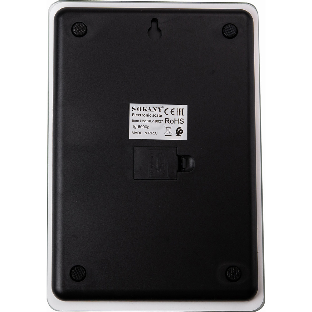 Весы кухонные SOKANY SK-19027GR Материал платформы стекло