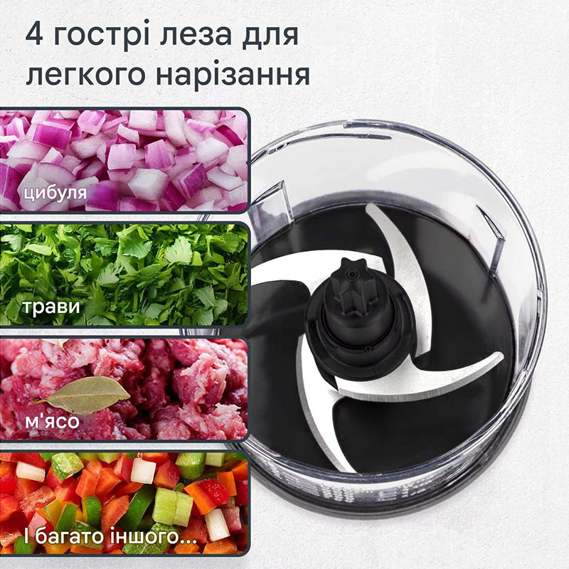 Измельчитель АDЕ KG2401-1 Материал чаши пластик